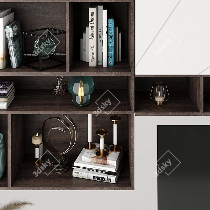 Lazurit Selesta TV Wall Unit 3D model image 2