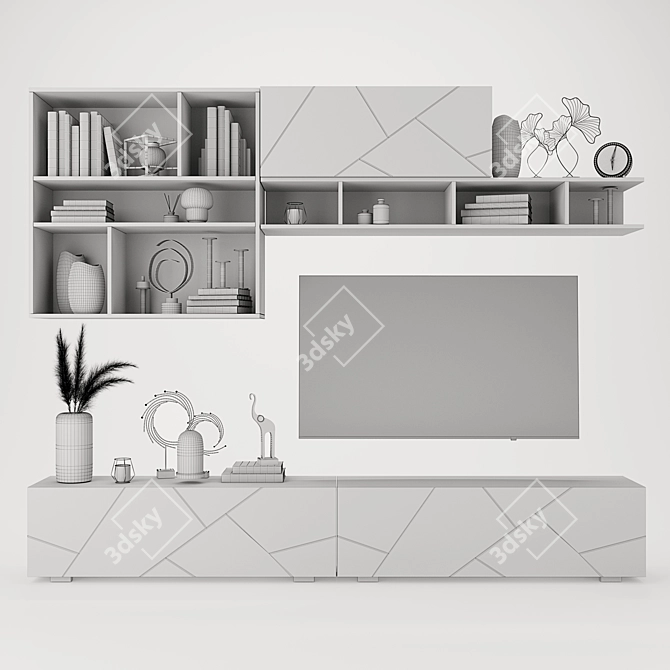Lazurit Selesta TV Wall Unit 3D model image 3
