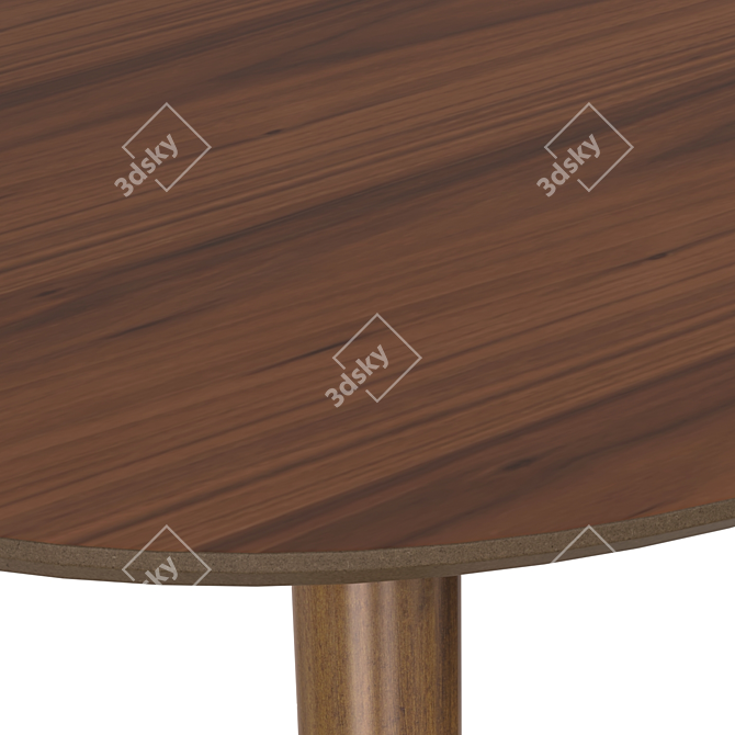 Phoenix Oak Dining Table 3D model image 4