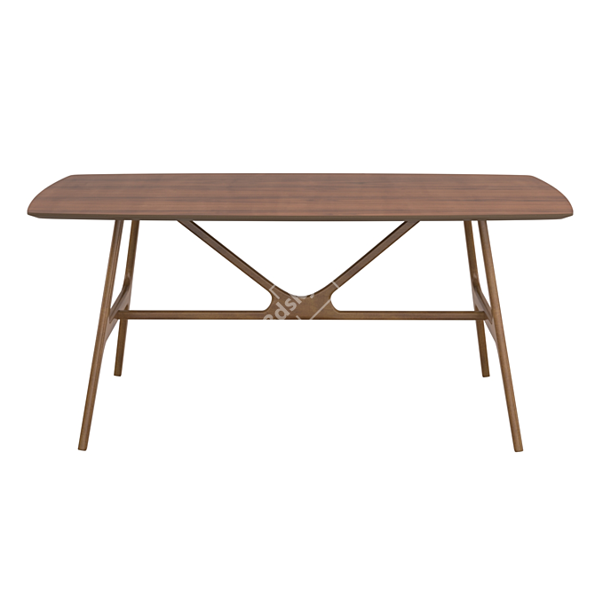 Elegant Travis Dining Table - Modern & Spacious 3D model image 2