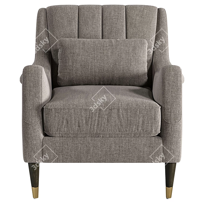 Oslo Armchair: Modern PBR Design 3D model image 4