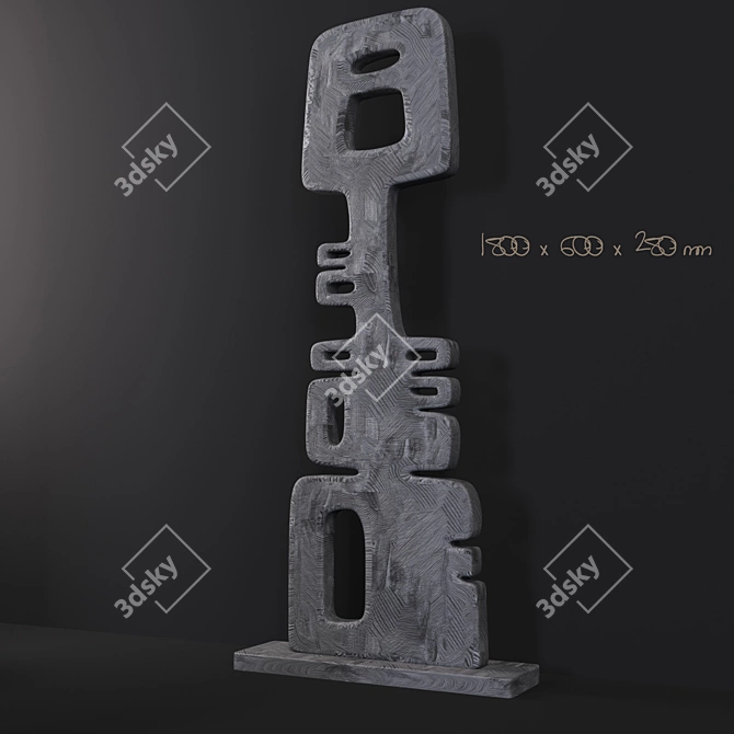 Elegant Bronze Sculpture: 2013 Version 3D model image 4