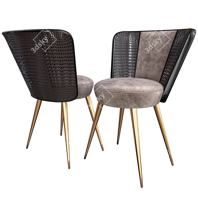 CARAL Chair: Modern Seating Solution 3D model image 2