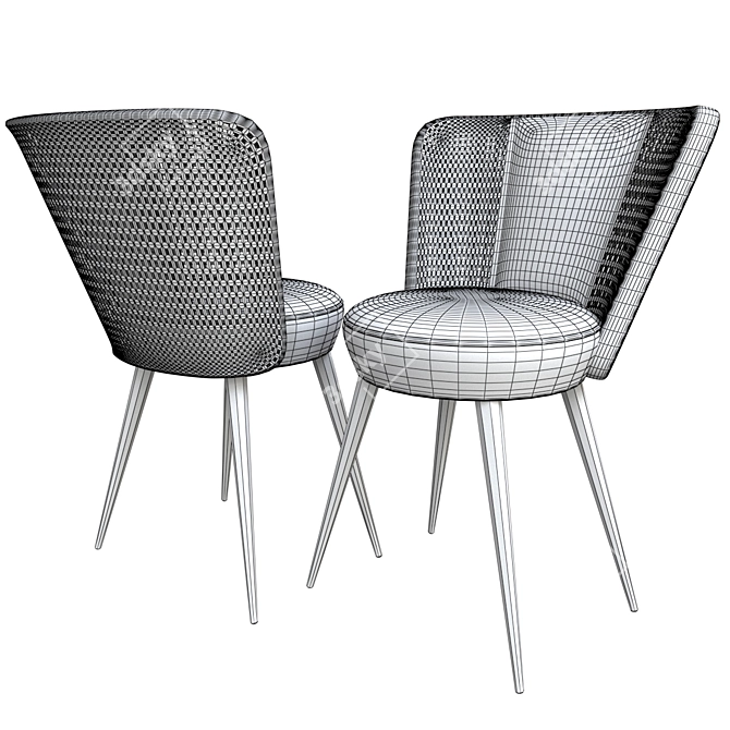 CARAL Chair: Modern Seating Solution 3D model image 3