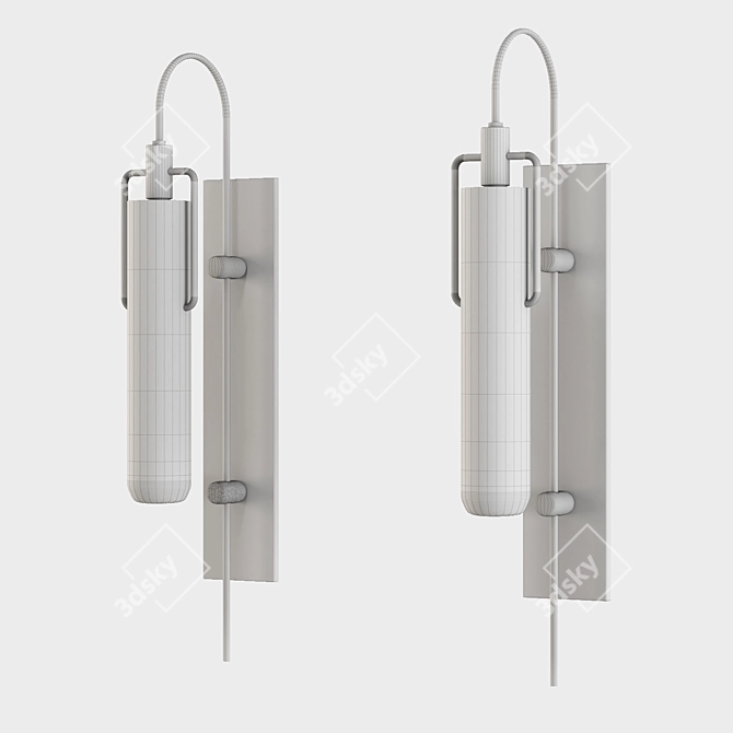 Sleek Wall Light. 3D model image 3