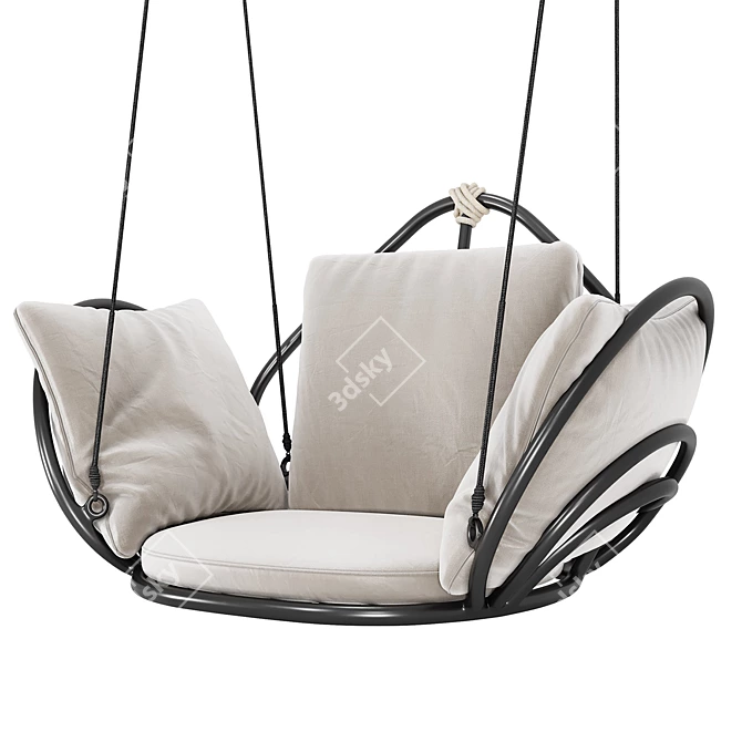 Brazilian Inspired Hanging Chair 3D model image 1