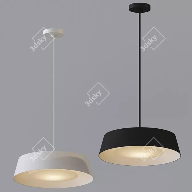 Feiss Asher Light Pendant: Timeless Elegance 3D model image 1