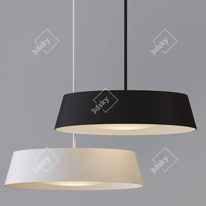 Feiss Asher Light Pendant: Timeless Elegance 3D model image 2