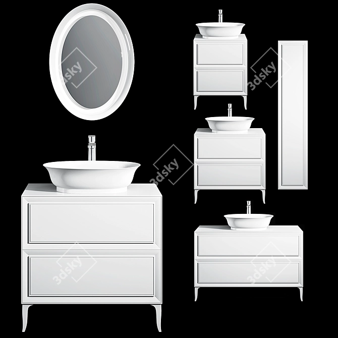 Laufen Classic Washbasin Set 3D model image 1