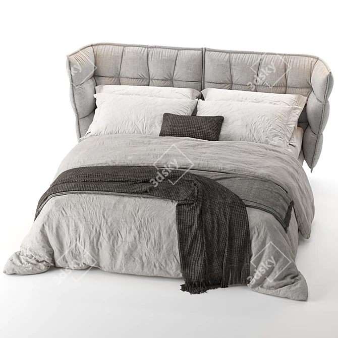 Modern Husk Bed by B&B Italia 3D model image 4