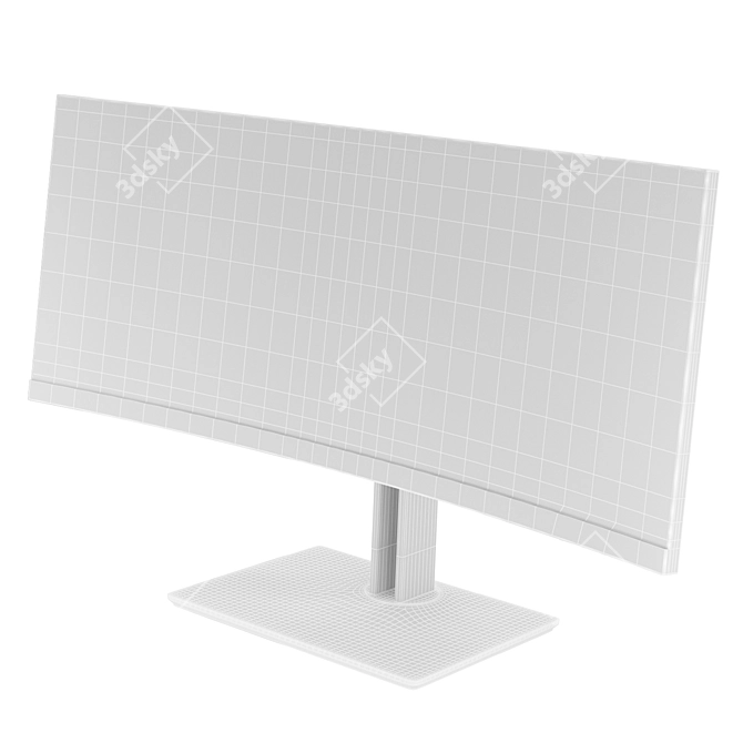 HPZ38c: Immersive Wide-Screen Monitor 3D model image 7