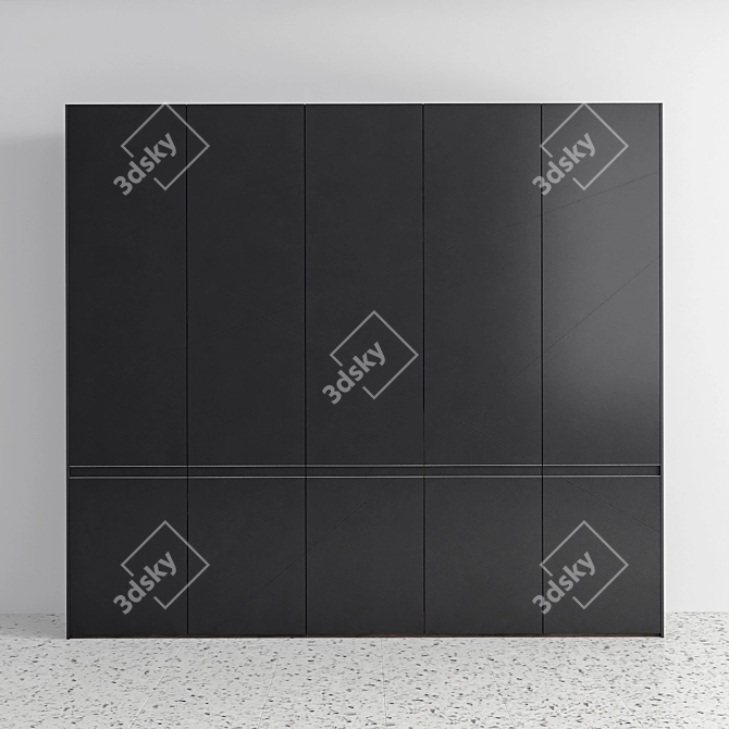 Sleek Poliform Wardrobe 3D model image 1