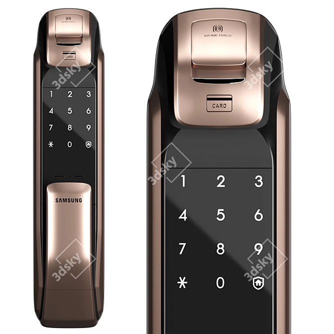 Samsung Smart Lock SHP-DP728: Stylish and Secure 3D model image 2