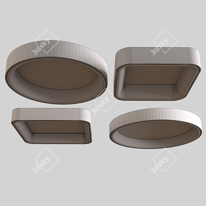 Sleek LED Ceiling Lights: Modern & Stylish 3D model image 2