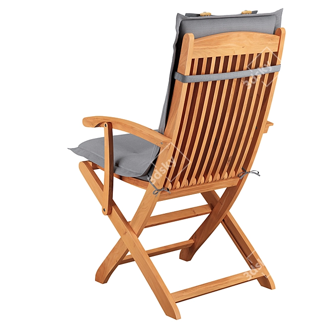 Modern Garden Dining Chairs 3D model image 6