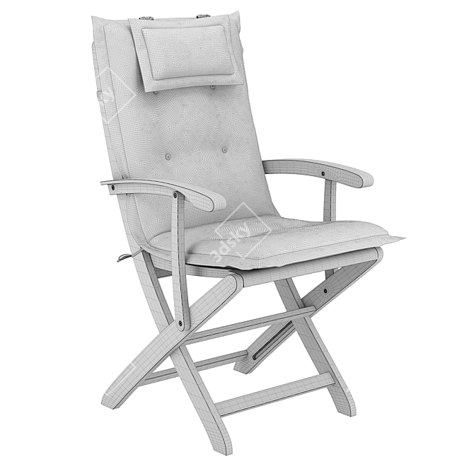 Modern Garden Dining Chairs 3D model image 8