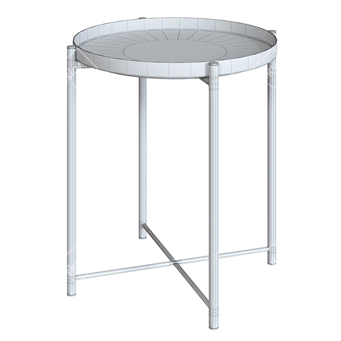 Gladom Steel Serving Table 3D model image 4