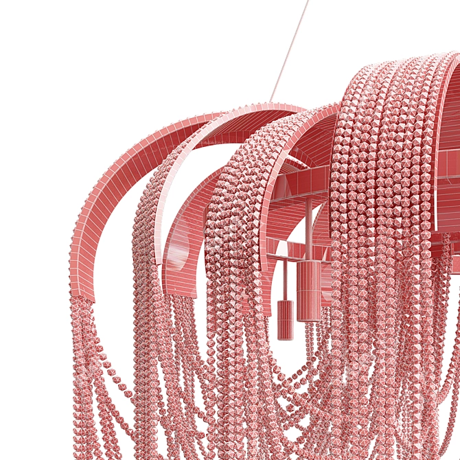 Elegant Crystal Chandelier 3D model image 3