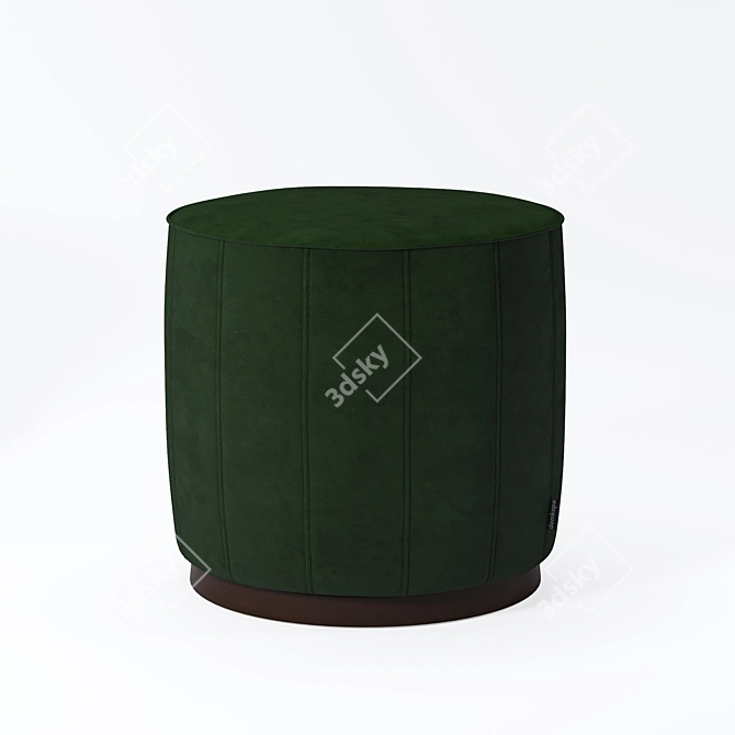 Elegant Low Pouf by Domkapa 3D model image 3