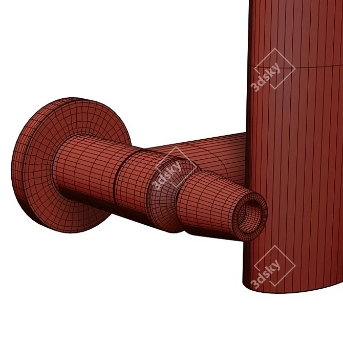 Sleek Design Radiator 3D model image 5