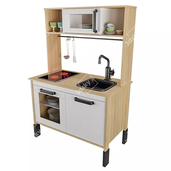 Ikea Duktig Children's Kitchen 3D model image 1