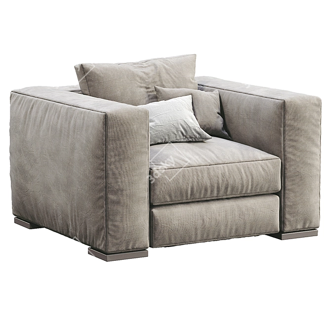 Elegant Arthur Armchair by Jesse 3D model image 3