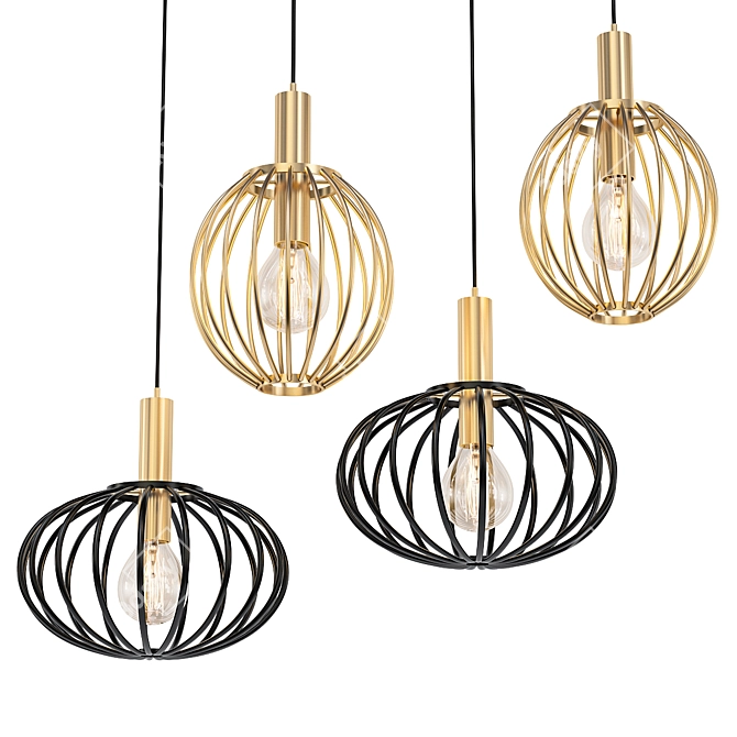 LIRA | Sleek Hanging Lamp 3D model image 1