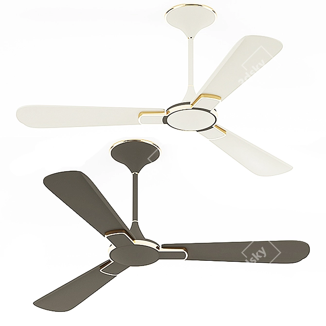 Havells Enticer: Luxury Ceiling Fan 3D model image 1