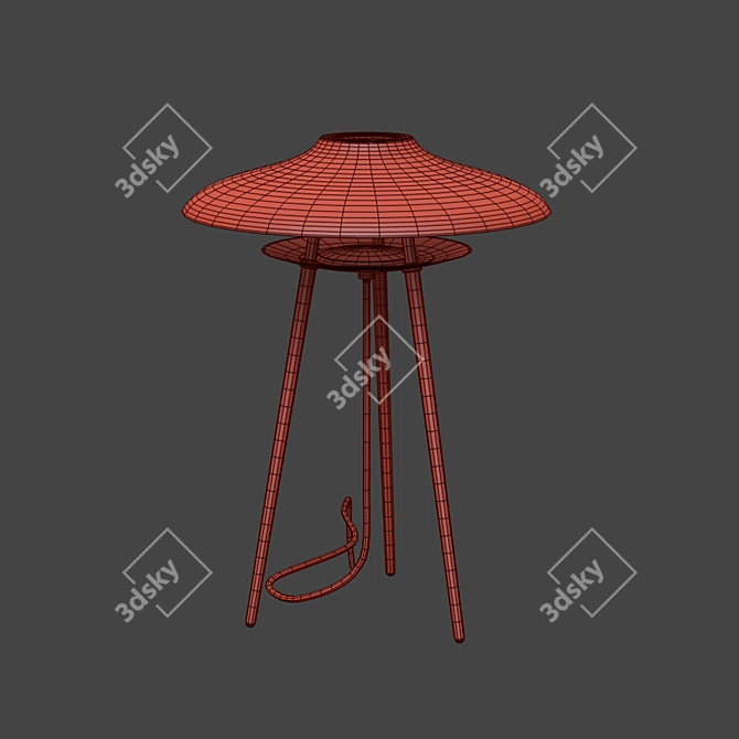Stellar Works Haro Lamp: Sleek and Stylish Table Illumination 3D model image 2