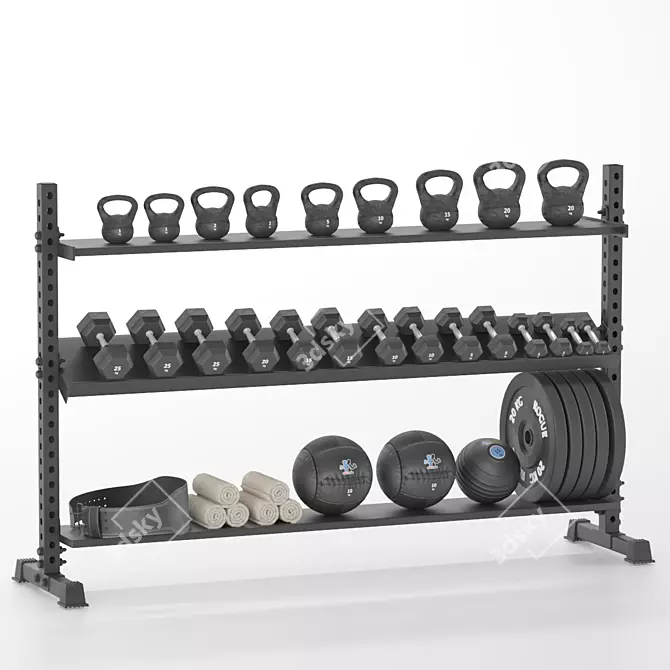 Ultimate Fitness Training Set 3D model image 1