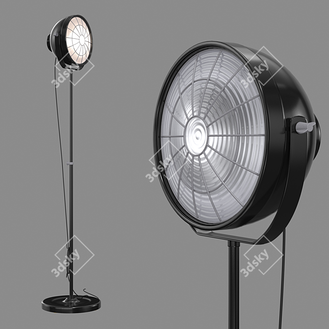 Elegant Floor Lamp: Svartnora 3D model image 1