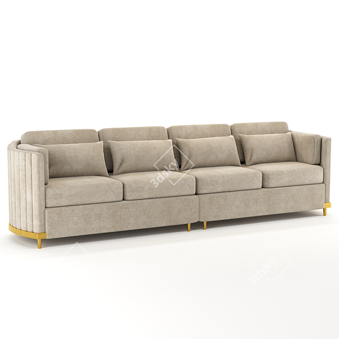 Stylish Fabello Mobilya Sofa 3D model image 1