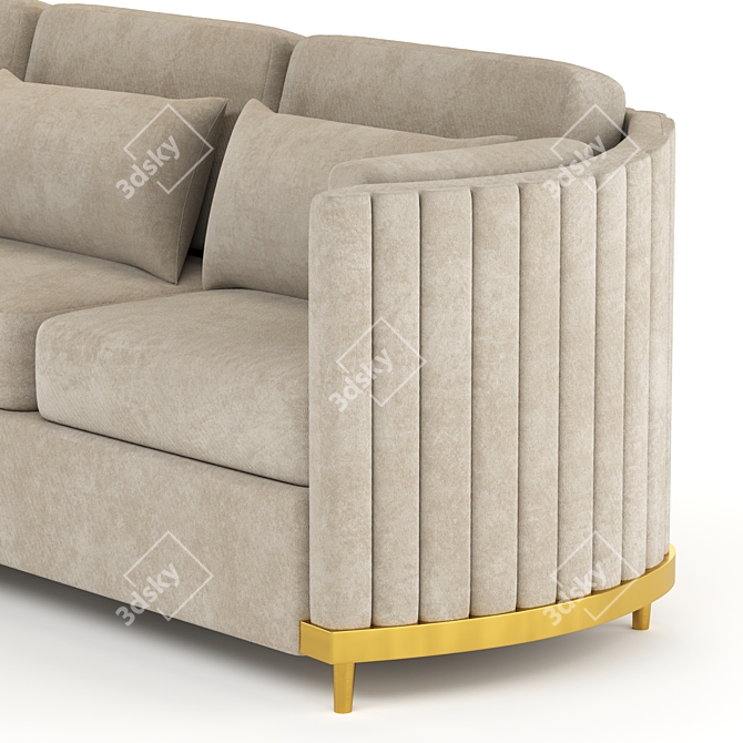 Stylish Fabello Mobilya Sofa 3D model image 3