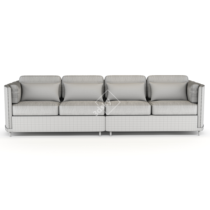 Stylish Fabello Mobilya Sofa 3D model image 4