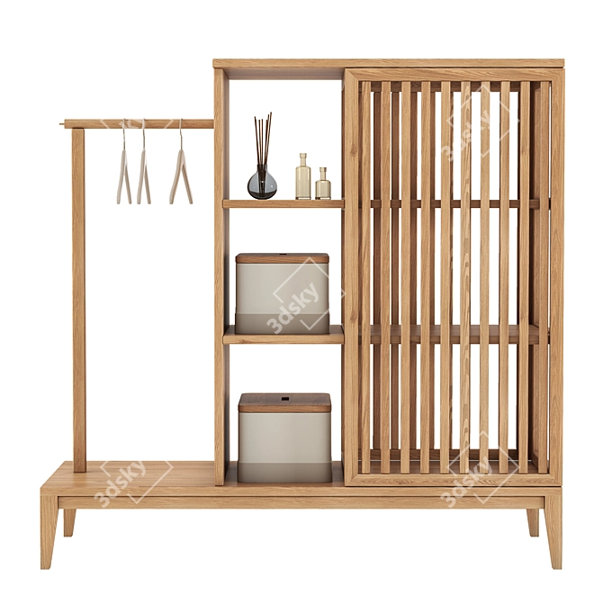 Versatile Laundry Storage Solution 3D model image 1