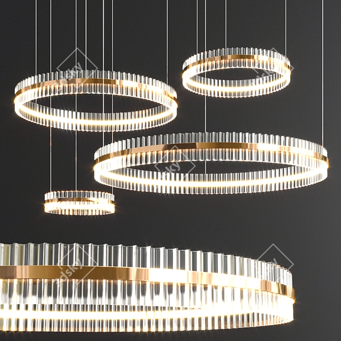 Trend Ring Collection: Modern Lighting 3D model image 2