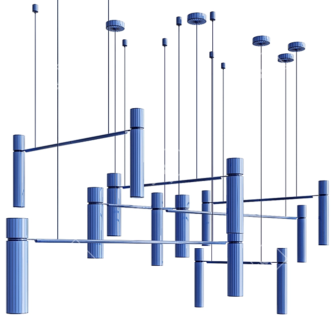 Sleek Tube Lighting Collection 3D model image 6