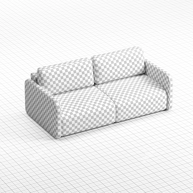 Nord 100 + 100 Felicita Strada Sofa 3D model image 4