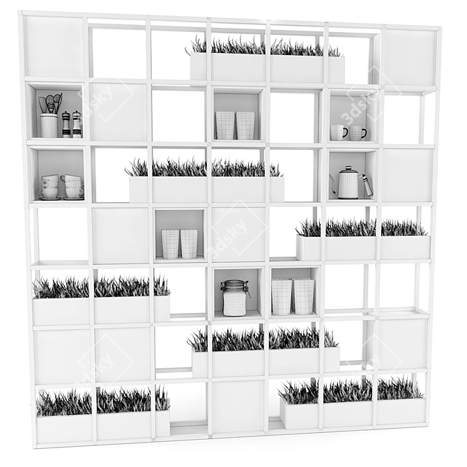 Caffeinate Your Space: Coffee Shop Decor 3D model image 2