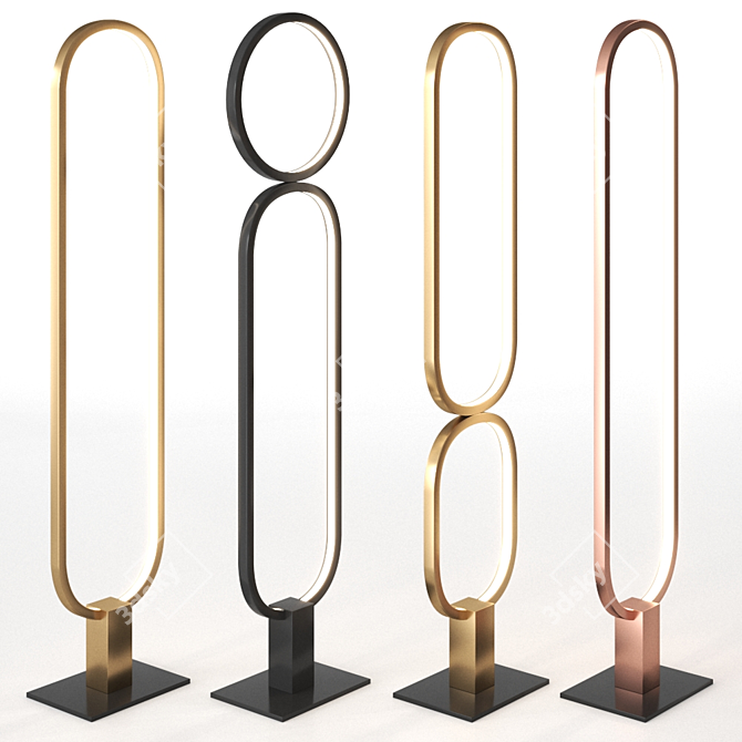 Luciferos File Flex Ags Floor Lamp 3D model image 3