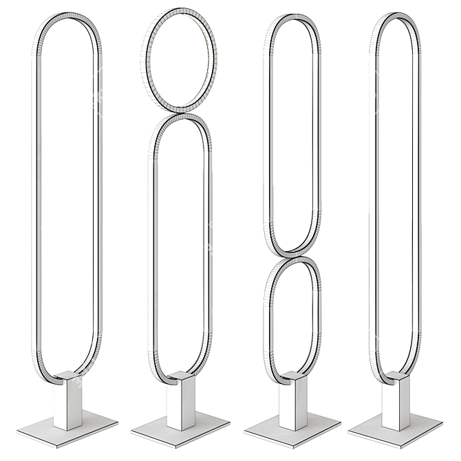 Luciferos File Flex Ags Floor Lamp 3D model image 4