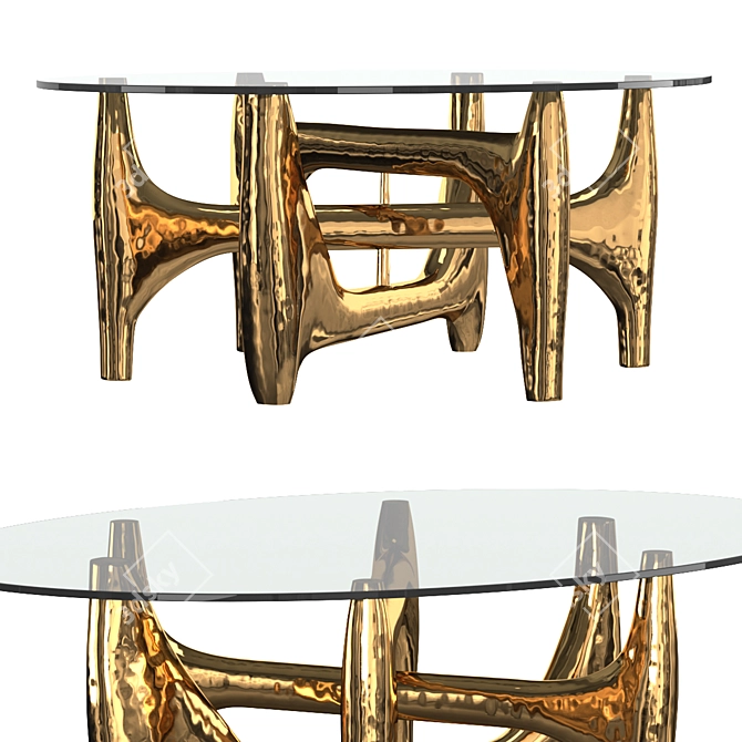 Elegant Van Zuylen Large Table 3D model image 1