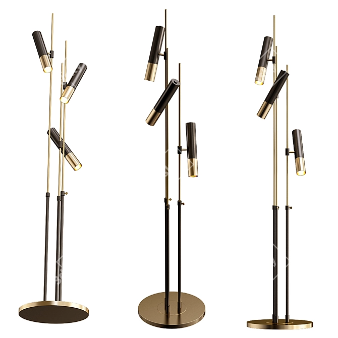 Elegant DelightFull Floor Lamp 3D model image 1