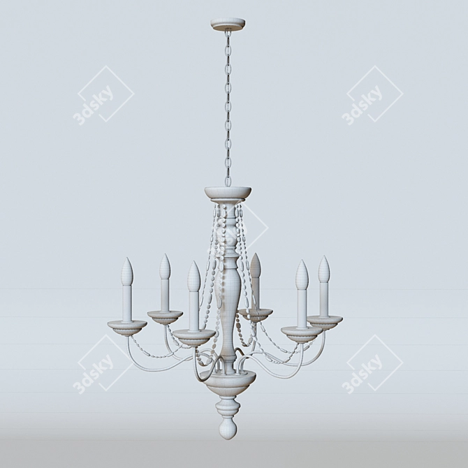 Ashley Home Accents Chandelier: Elegant Illumination for Your Home 3D model image 5