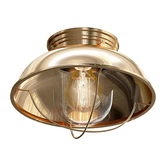 Coastal Chic Nantucket Ceiling Light 3D model image 1