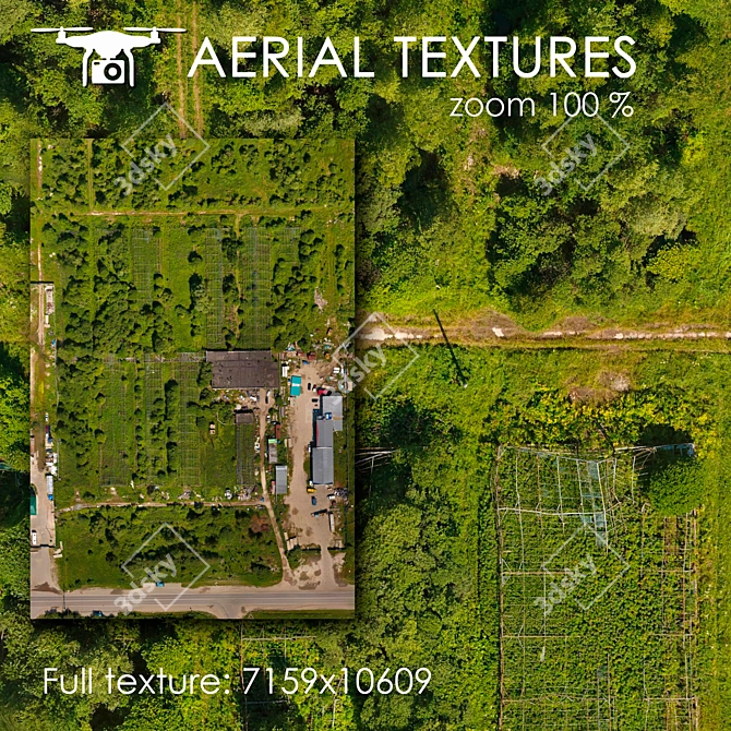 Aerial Terrain Texture Pack 3D model image 1