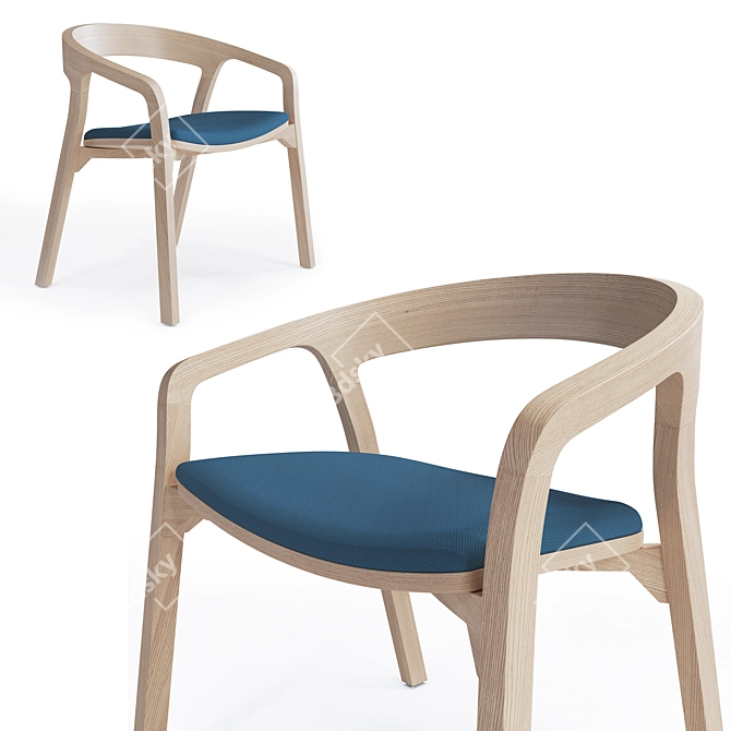 She Said Chair: Harmonious Design 3D model image 2