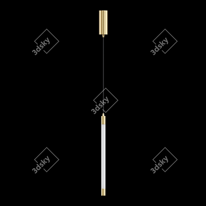 Sleek LED Pendant Light 3D model image 2
