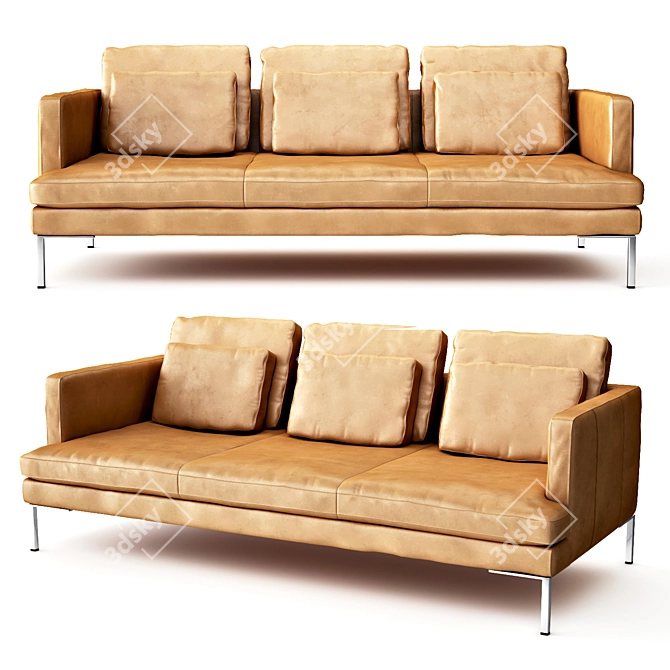 BoConcept ISTRA-2 Sofa: Luxurious Comfort in a Stylish Design 3D model image 2