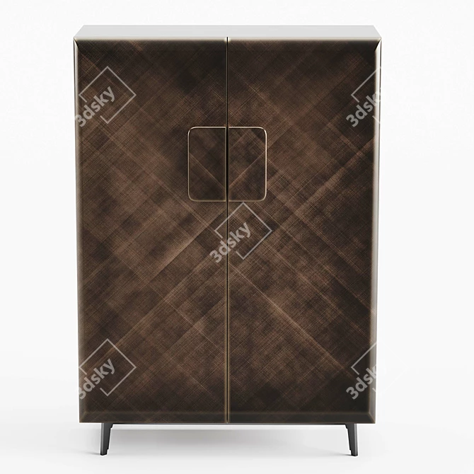 Elegant Tudor Sideboard by Cattelan Italia 3D model image 1